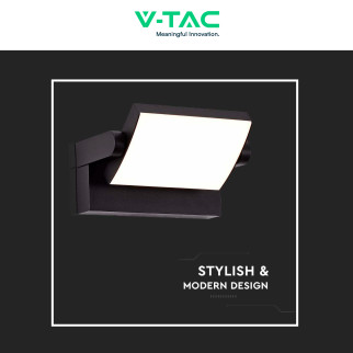 VT-11020 Lampada LED da Muro 17W Ruotabile SMD Nera V-Tac