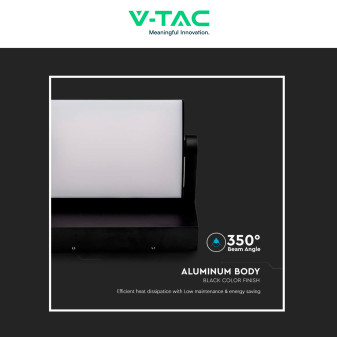 VT-11020 Lampada LED da Muro 17W Ruotabile SMD Nera V-Tac