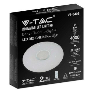 VT-8405 Plafoniera LED Tonda 40W SMD CCT 3in1 V-Tac Gallery