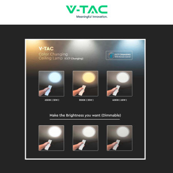 VT-8555 Plafoniera LED Tonda 60W SMD CCT 3in1 V-Tac Gallery