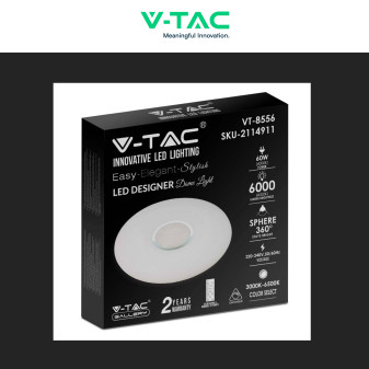 VT-8556 Plafoniera LED Tonda 60W SMD CCT 3in1 V-Tac Gallery