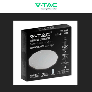 VT-8557 Plafoniera LED Tonda 60W SMD CCT 3in1 V-Tac Gallery
