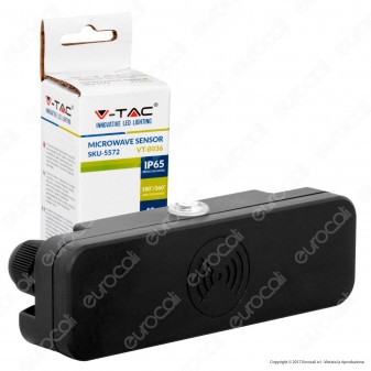 V-Tac VT-8036 Sensore di Movimento a Microonde IP65 per Lampadine -