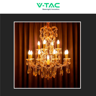 VT-1985D Lampadina LED E14 4W Candle Twist Filament V-Tac
