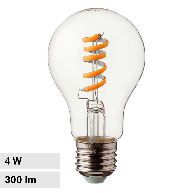 VT-2164 Lampadina LED E27 4W A60 Filament Vetro V-Tac