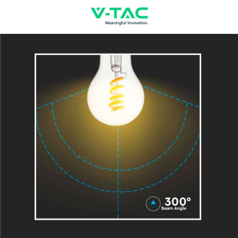 VT-2164 Lampadina LED E27 4W A60 Filament Vetro V-Tac