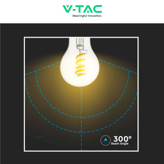 VT-2164 Lampadina LED E27 4W A60 Filament Vetro V-Tac