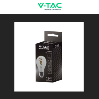 VT-2164 Lampadina LED E27 4W A60 Filament Vetro V-Tac
