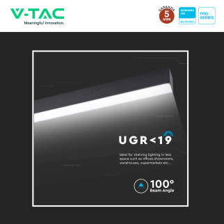 VT-7-46 Lampada LED a Superficie 40W SMD Samsung V-Tac Pro