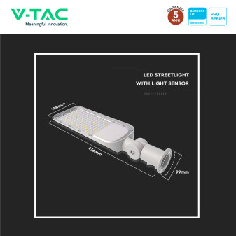 VT-39ST Lampada Stradale LED 30W IP65 SMD Samsung V-Tac Pro