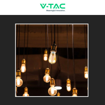 VT-2066 Lampadina LED E27 5W Bulb ST64 Filament Vetro V-Tac