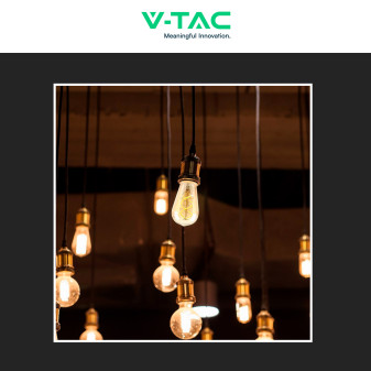 VT-2065D Lampadina LED E27 4,8W ST64 Dimmerabile Vetro V-Tac
