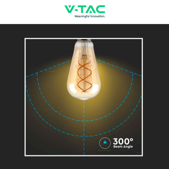VT-2065D Lampadina LED E27 4,8W ST64 Dimmerabile Vetro V-Tac