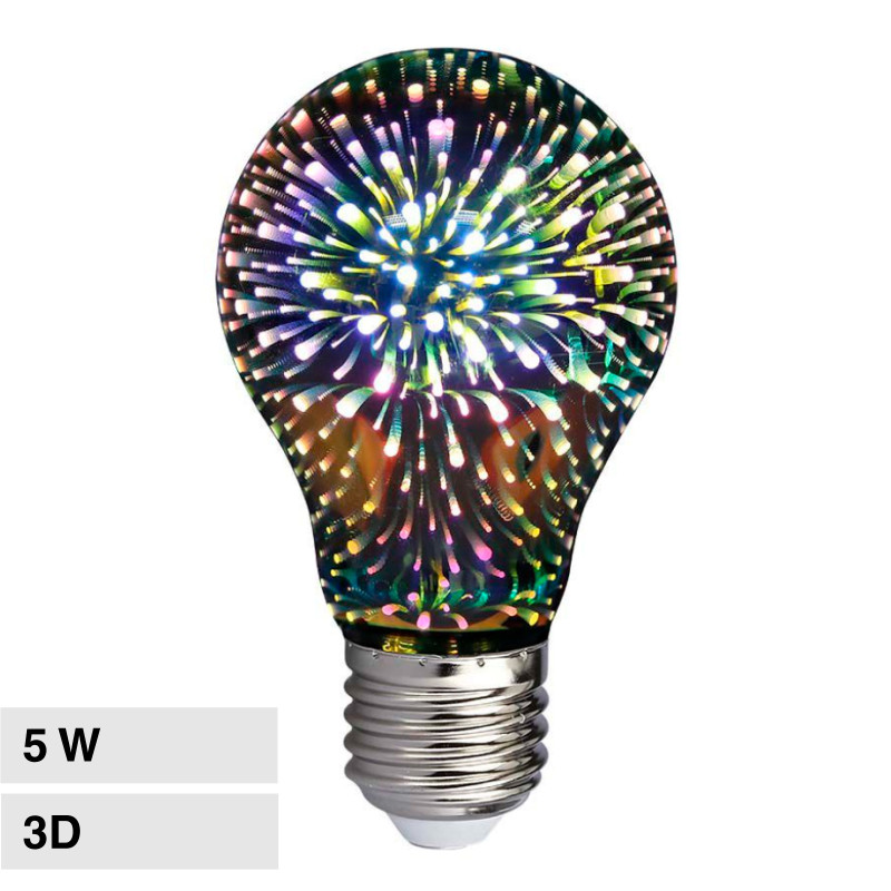VT-2203 Lampadina LED E27 5W Bulb A60 Filament 3D V-Tac