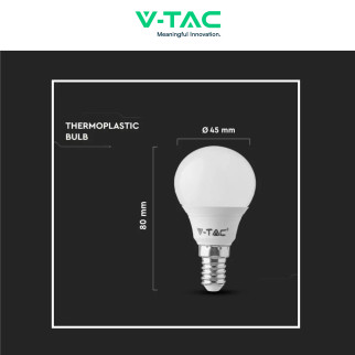 VT-2156 Super Saver Pack 3 Lampadine LED E14 P45 4,5W V-Tac