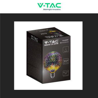 VT-2233 Lampadina LED E27 4W Globo G125 Filament 3D V-Tac