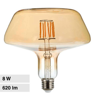 VT-2308 Lampadina LED E27 8W Bulb T180 Filament Vetro V-Tac
