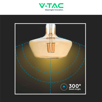 VT-2308 Lampadina LED E27 8W Bulb T180 Filament Vetro V-Tac