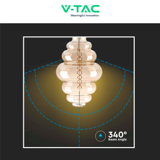 VT-2188D Lampadina LED E27 8W Bulb S200 Filament Vetro V-Tac