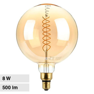VT-2158D Lampadina LED E27 8W Bulb G200 Filament Vetro V-Tac