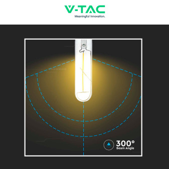 VT-2042 Lampadina LED E27 2W Bulb T30 Filament Vetro V-Tac