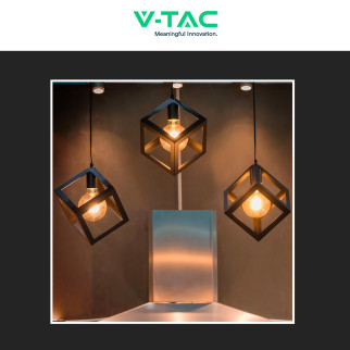 VT-2018D Lampadina LED E27 8W G125 Filament Vetro V-Tac