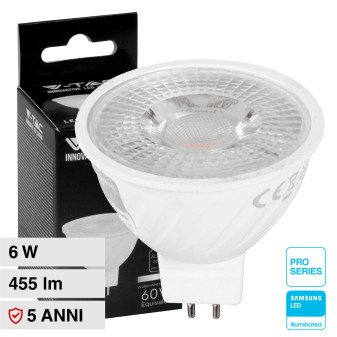Lampadina LED GU5.3 (MR16) 6W Chip Samsung V-Tac