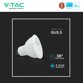 Lampadina LED GU5.3 (MR16) 6W Chip Samsung V-Tac