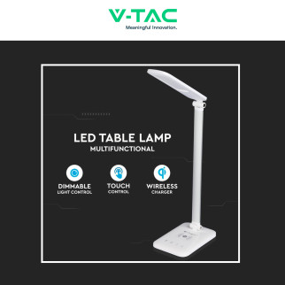 VT-1027 Lampada LED da Tavolo 7W Multifunzione Bianca V-Tac