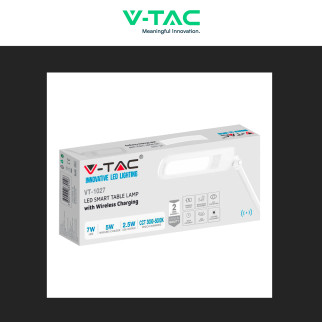 VT-1027 Lampada LED da Tavolo 7W Multifunzione Bianca V-Tac