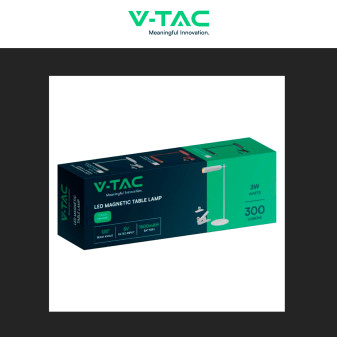 VT-7413 Lampada LED 3in1 da Tavolo e da Parete 3W Magnetica V-Tac