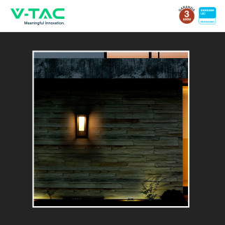 VT-77 Lampada LED da Muro 2W IP65 Sensore e Pannello V-Tac