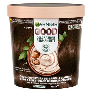 Garnier Good Tinta Permanente per Capelli Colore 4.0 Castano Cioccolato