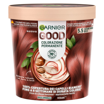 Garnier Good Tinta Permanente per Capelli Colore 5.5 Castano Ramato