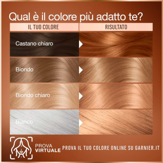 Garnier Good Tinta Permanente per Capelli Colore 7.0 Biondo Caramello