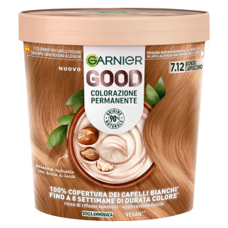 Garnier Good Tinta Permanente per Capelli Colore 7.12 Biondo Cappuccino