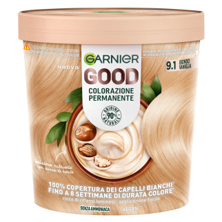 Garnier Good Tinta Permanente per Capelli Colore 9.1 Biondo Vaniglia