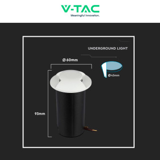 VT-1161 Punto Luce LED SMD 1W da Interramento IP67 V-Tac