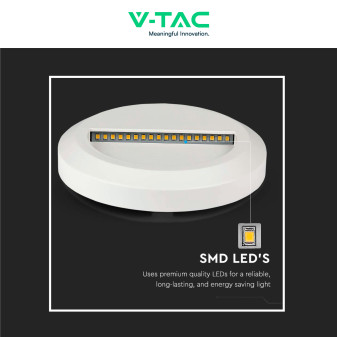 VT-1142 Punto Luce LED SMD 2W a Parete IP65 Bianco V-Tac