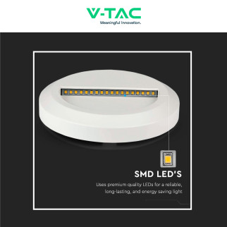 VT-1142 Punto Luce LED SMD 2W a Parete IP65 Bianco V-Tac