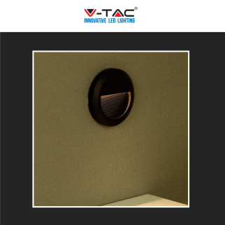 VT-1142 Punto Luce LED SMD 2W a Parete IP65 Nero V-Tac