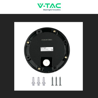 VT-1142 Punto Luce LED SMD 2W a Parete IP65 Nero V-Tac
