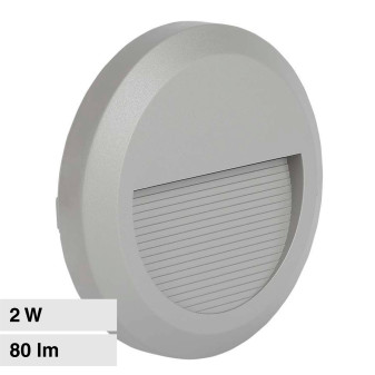 VT-1142 Punto Luce LED SMD 2W a Parete IP65 Grigio V-Tac