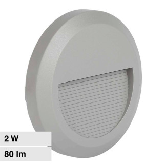 VT-1142 Punto Luce LED SMD 2W a Parete IP65 Grigio V-Tac