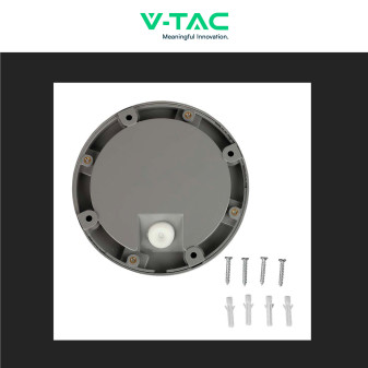 VT-1142 Punto Luce LED SMD 2W a Parete IP65 Grigio V-Tac