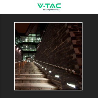 VT-1162 Punto Luce LED SMD 3W a Parete IP65 Grigio V-Tac