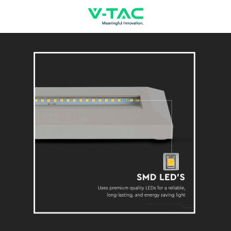 VT-1162 Punto Luce LED SMD 3W a Parete IP65 Grigio V-Tac