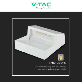 VT-1172 Punto Luce LED SMD 3W IP65 a Parete Bianco V-Tac