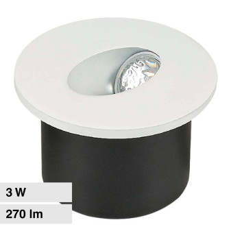 VT-1109RD Punto Luce LED COB 3W da Incasso IP20 V-Tac