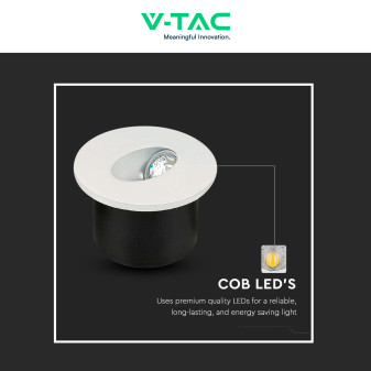 VT-1109RD Punto Luce LED COB 3W da Incasso IP20 V-Tac